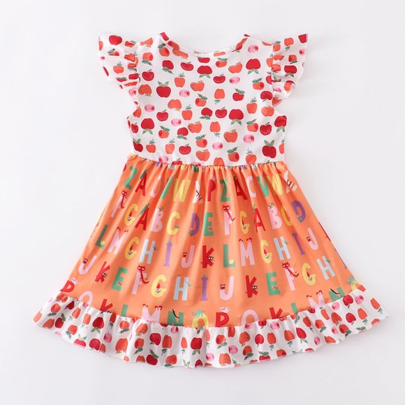 Other - Boutique Back to School Apple ABC Alphabet Sleeveless Girls Dress